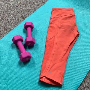 Orange lululemon capris